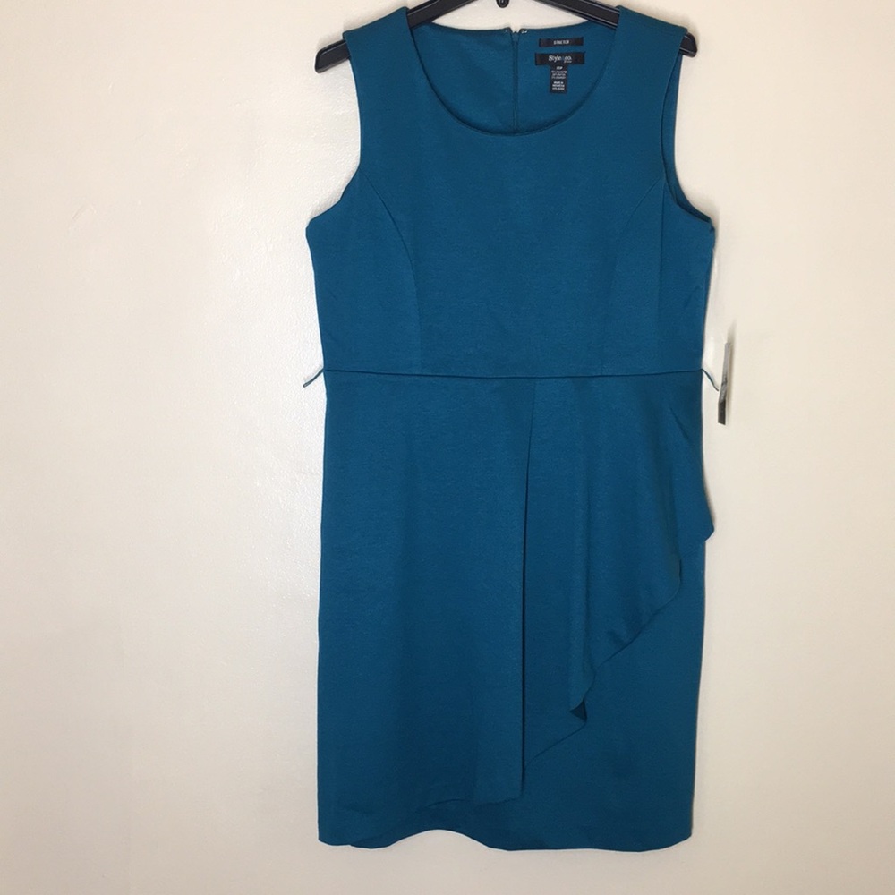 Style&Co Sleeveless Ruffled Petite Dress NWT